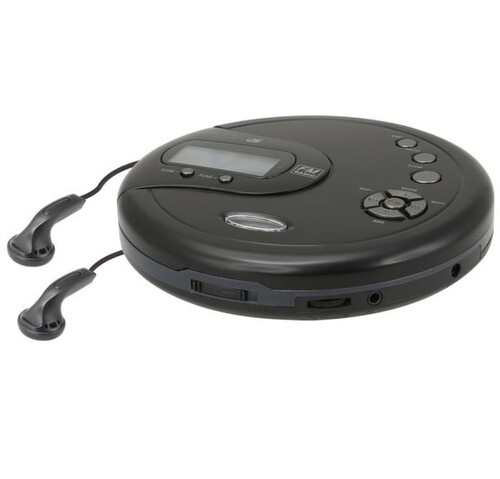 CD-Spelare - Gpx Pc332b Portable Cd Player With 60 Second Anti-Skip Fm Radio (Black)