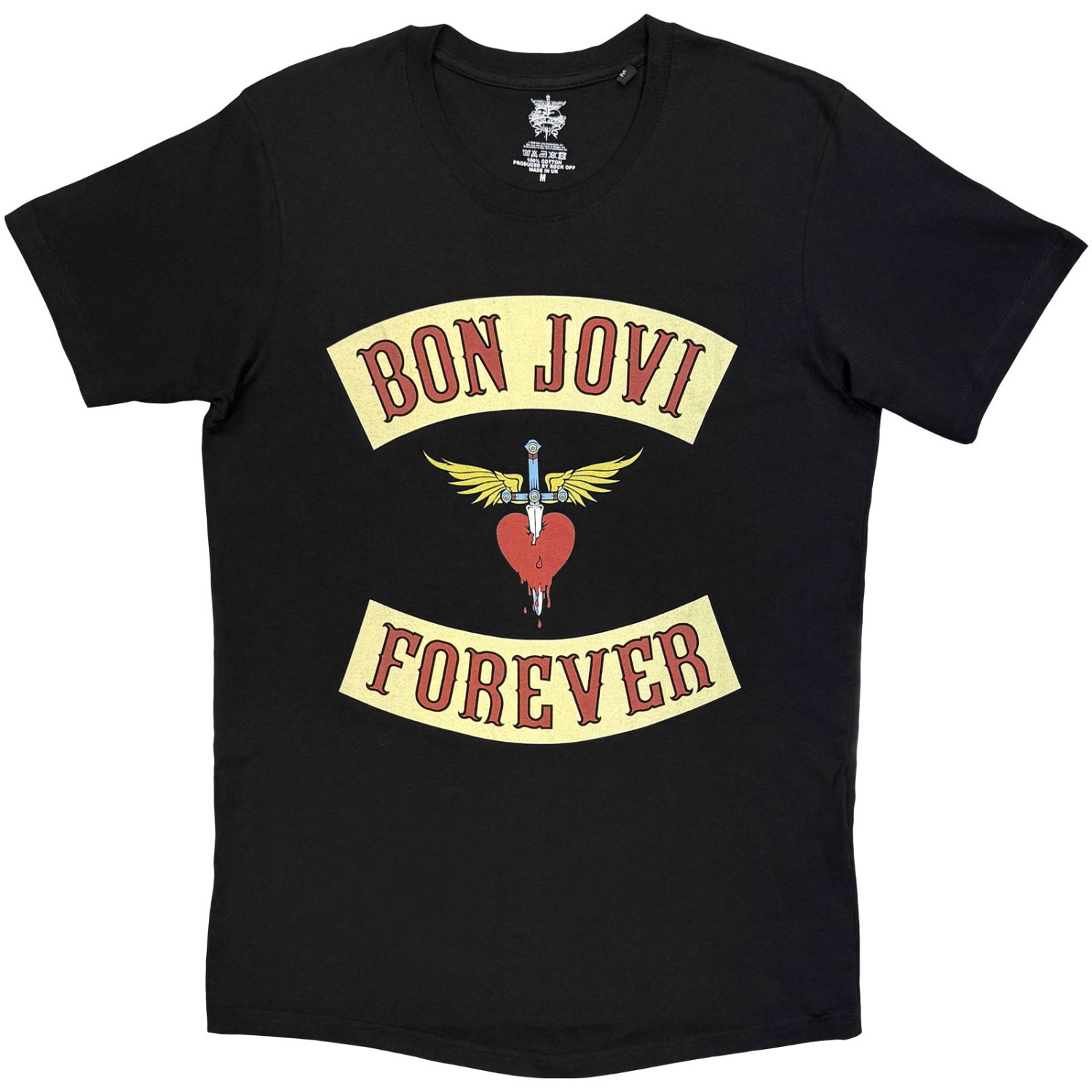 Bon Jovi - Dagger Heart Uni Bl T-Shirt
