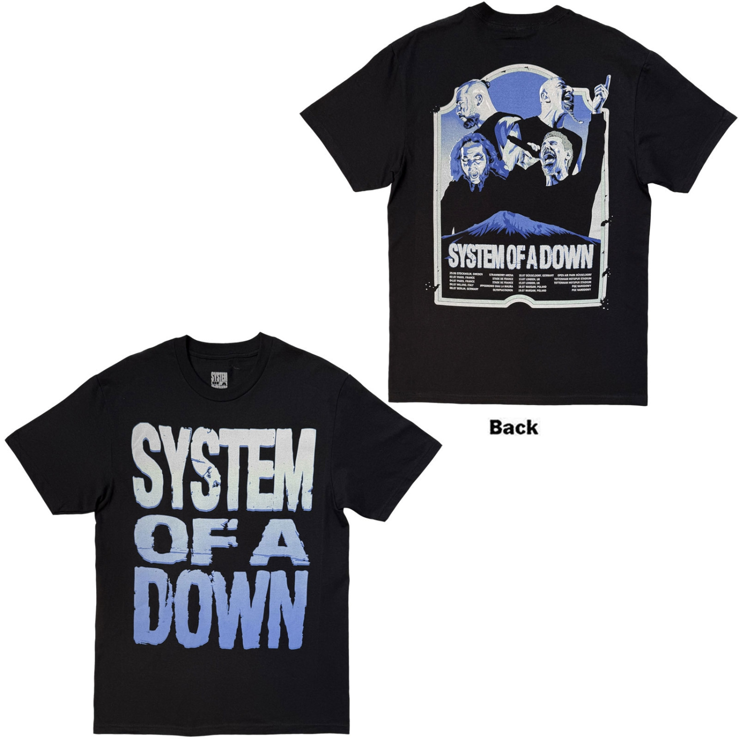 System Of A Down - Mount Ararat Tour 26 Uni Bl T-Shirt