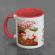Jennie - Flowers Red Coloured Inner Pod Mug Jennie - Flowers Red Coloured Inner Pod Mug