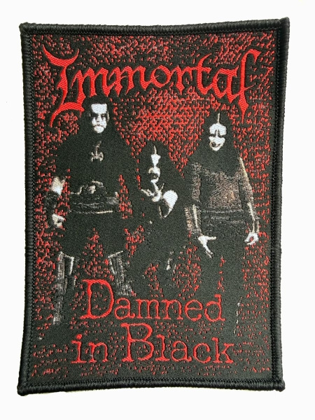 Immortal - Patch Damned In Black (12 X 8,6 Cm)